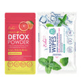 Esha Detox Kit: Hair & Scalp Wipes + Grapefruit Detox Powder for Scalp Cleanse & Buildup Care