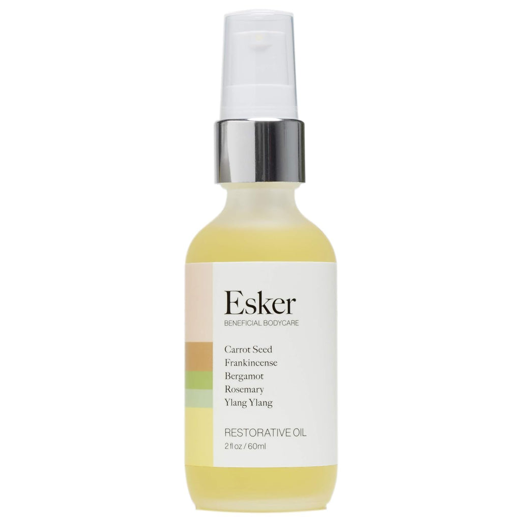 ESKER Restorative Body Oil – Deep Hydration, Fast-Absorbing with Wild Carrot Seed Oil, 2 oz