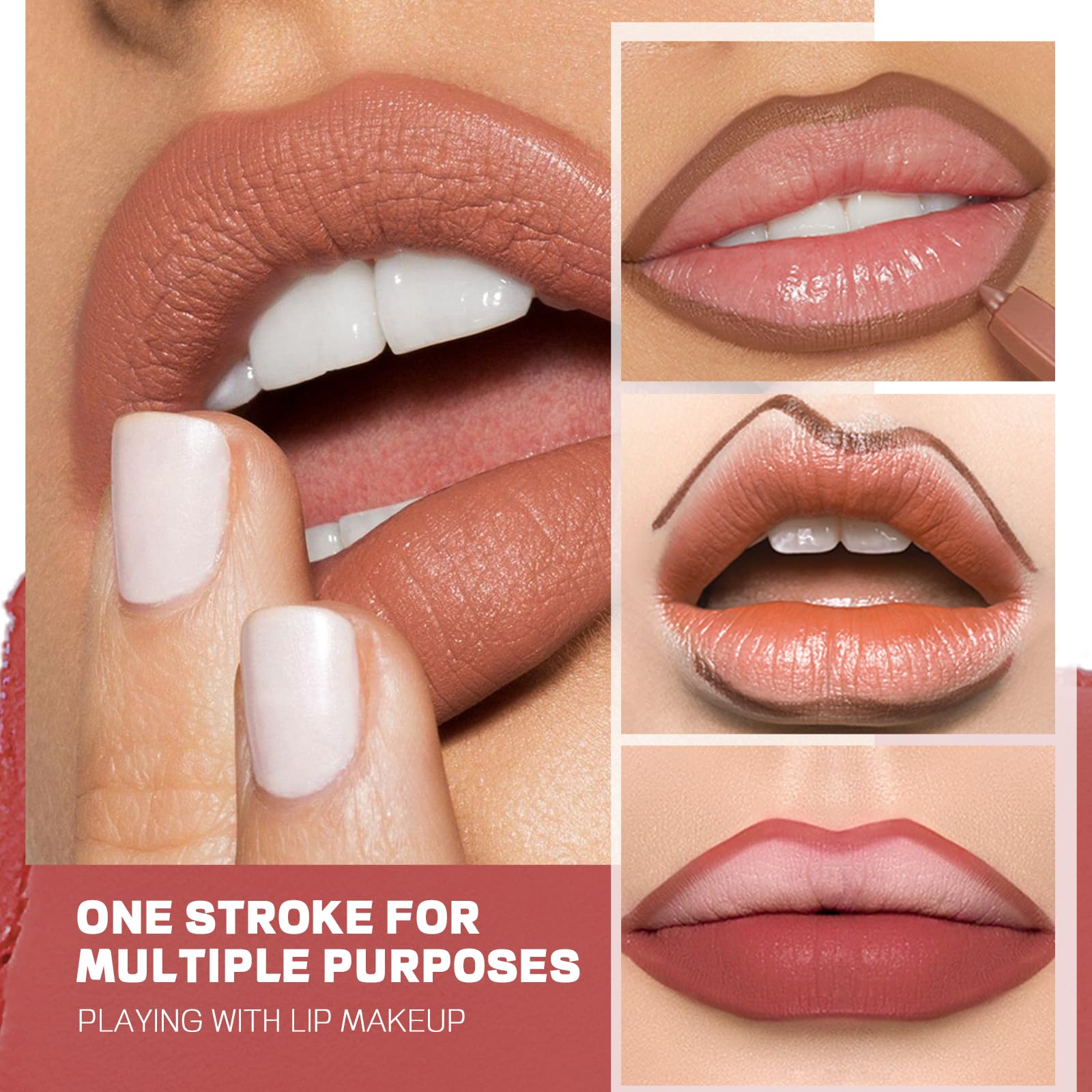 Espoce Lip Liner Set 12Pcs – Creamy Matte, Long-Lasting with Sharpener