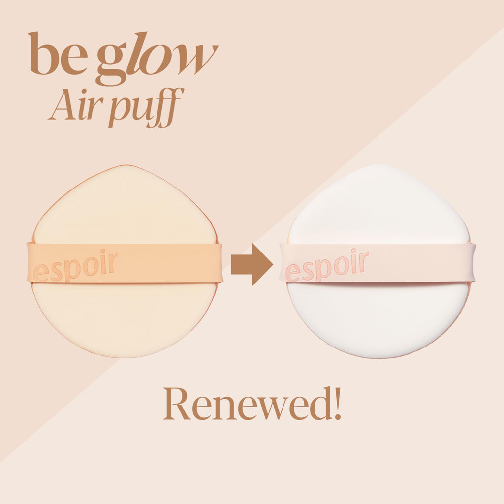 Espoir Be Glow Air Puff 5pc – Soft Sponge for Flawless Cushion & Liquid Makeup