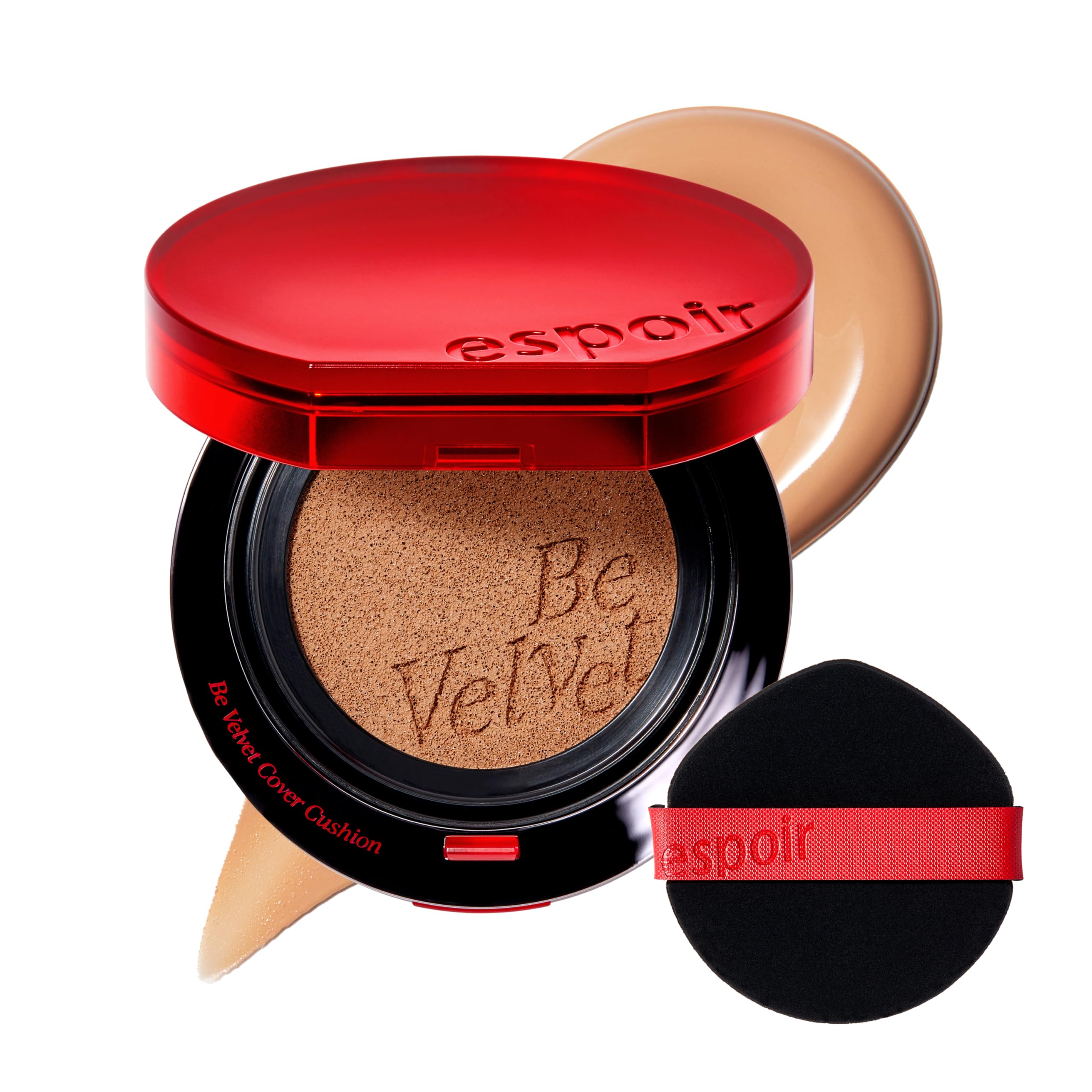 Espoir Be Velvet Cushion Foundation #28 Ginger | Long-Lasting, Buildable, Velvet Finish