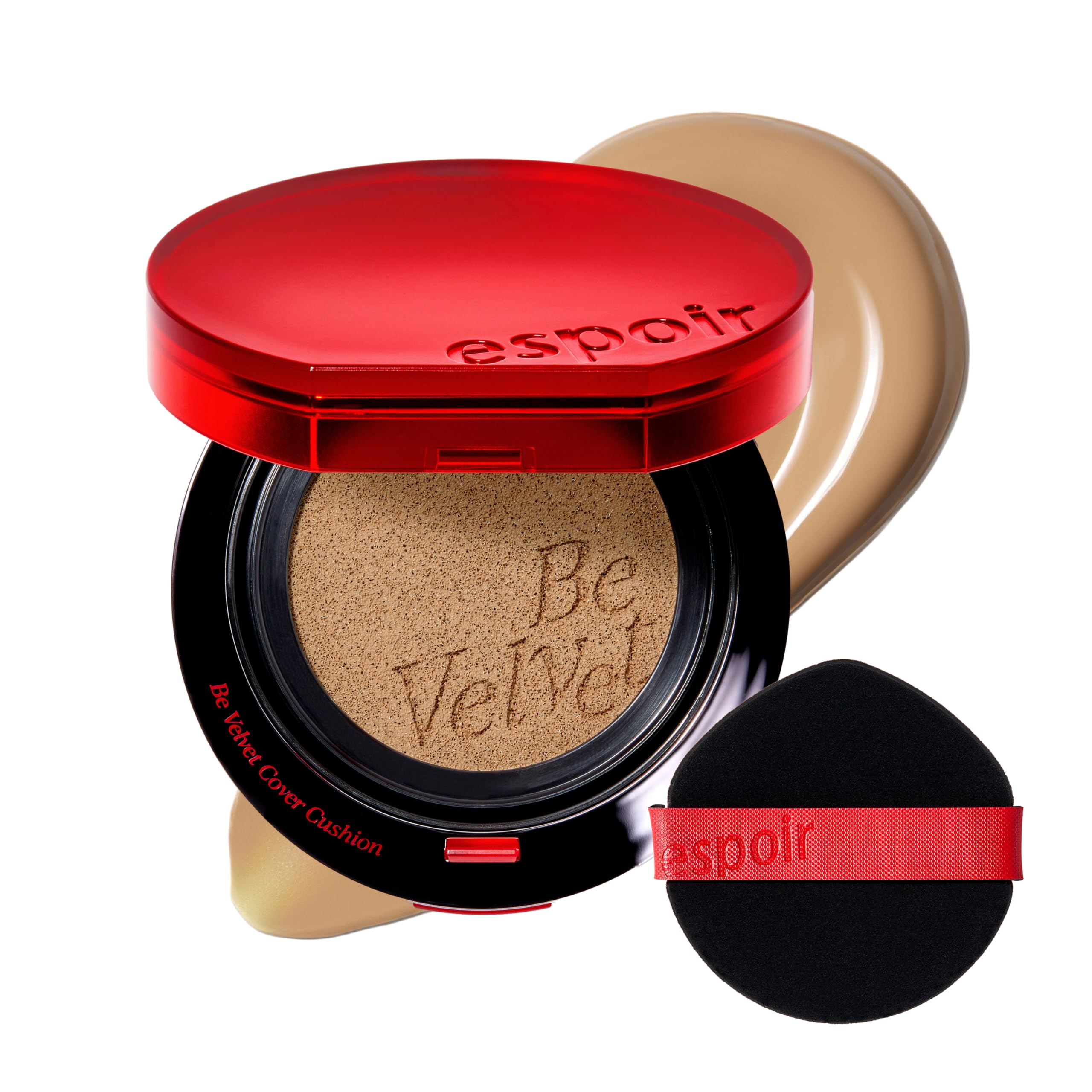 Espoir Be Velvet Cushion Foundation #28.5 Ginger Olive | Long-Lasting Color + Velvet Finish