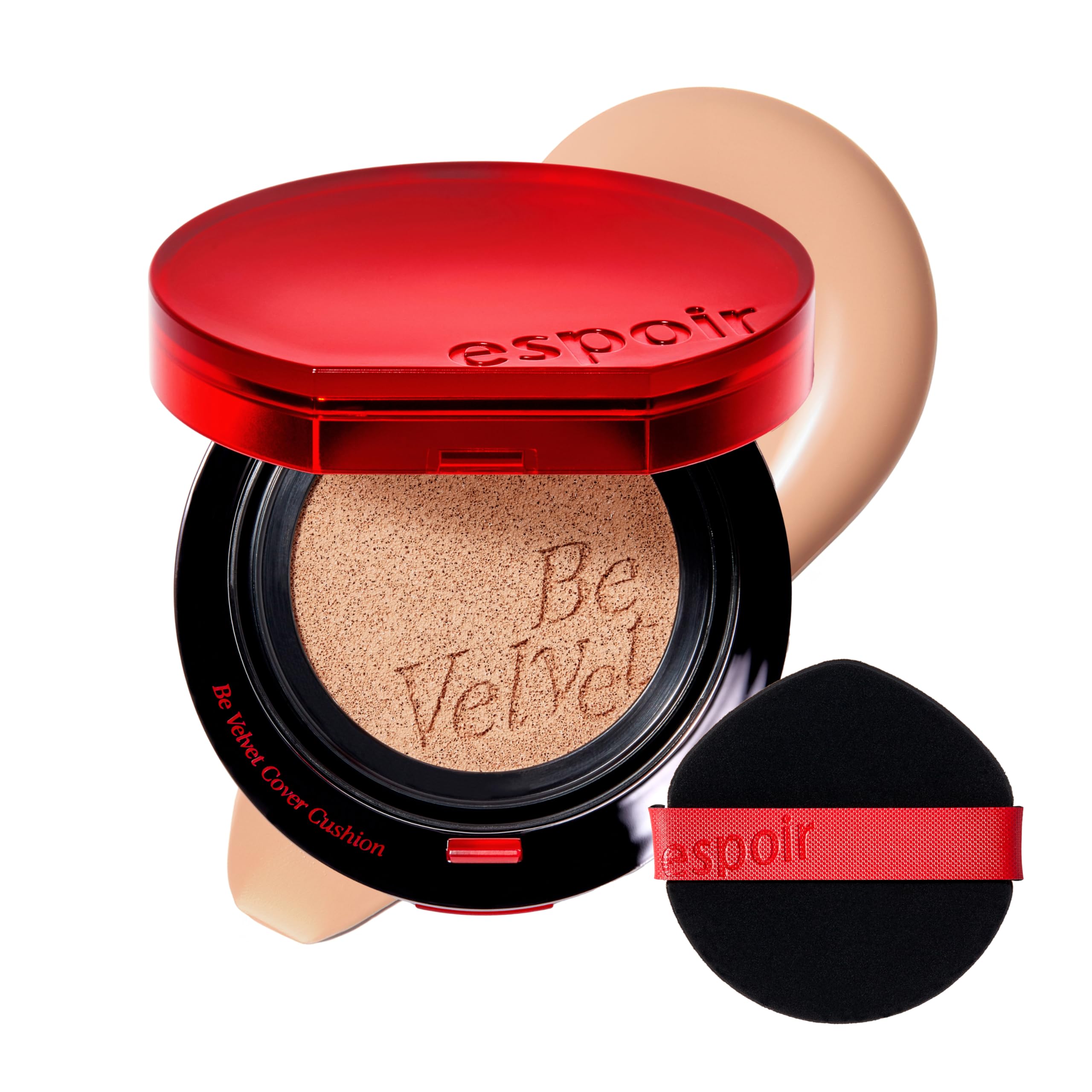 Espoir Be Velvet Cushion Foundation Latte #24 — Long-Lasting Color, Zero Oxidation, Velvety Finish