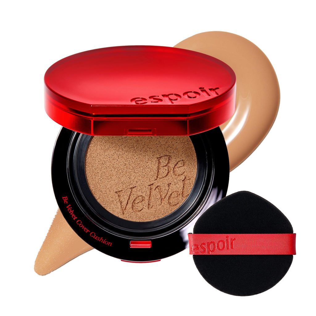 Espoir Be Velvet Cushion Foundation #30 Toffee – Long-Lasting, Oxidation-Resistant Coverage
