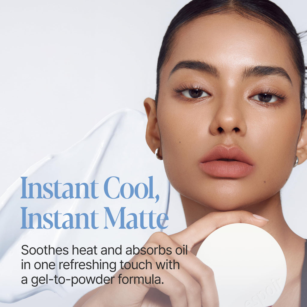 Espoir Be Velvet Sebum Cut Cushion | Gel-to-Powder, Oil Control & Instant Cooling