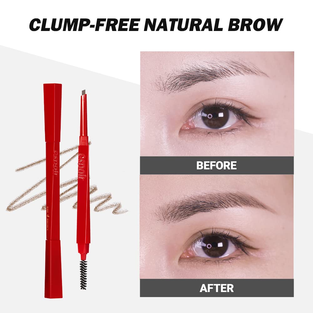 Espoir The Brow Balance Pencil #4 Ash Brown – Natural, Clump-Free Brow Texture | Korean Makeup