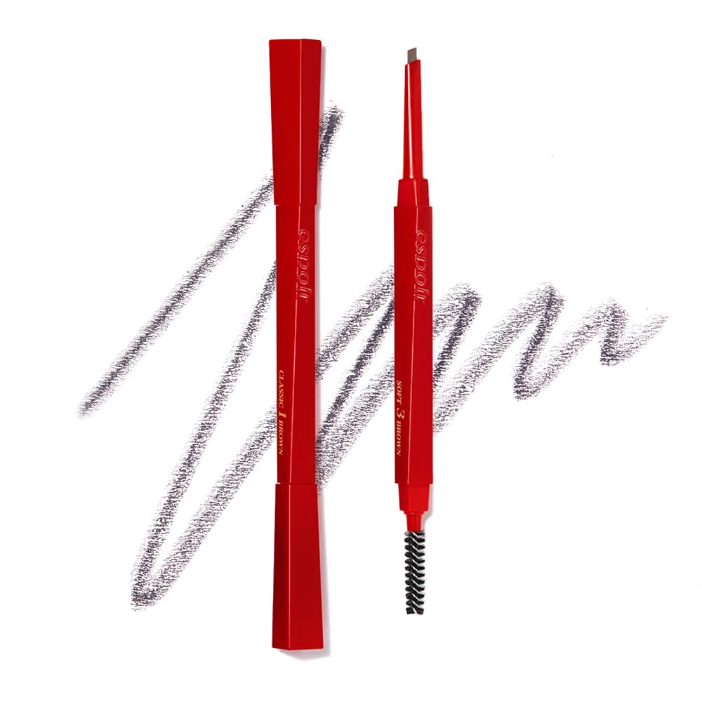 Espoir The Brow Balance Pencil #4 Ash Brown – Natural, Clump-Free Brow Texture | Korean Makeup