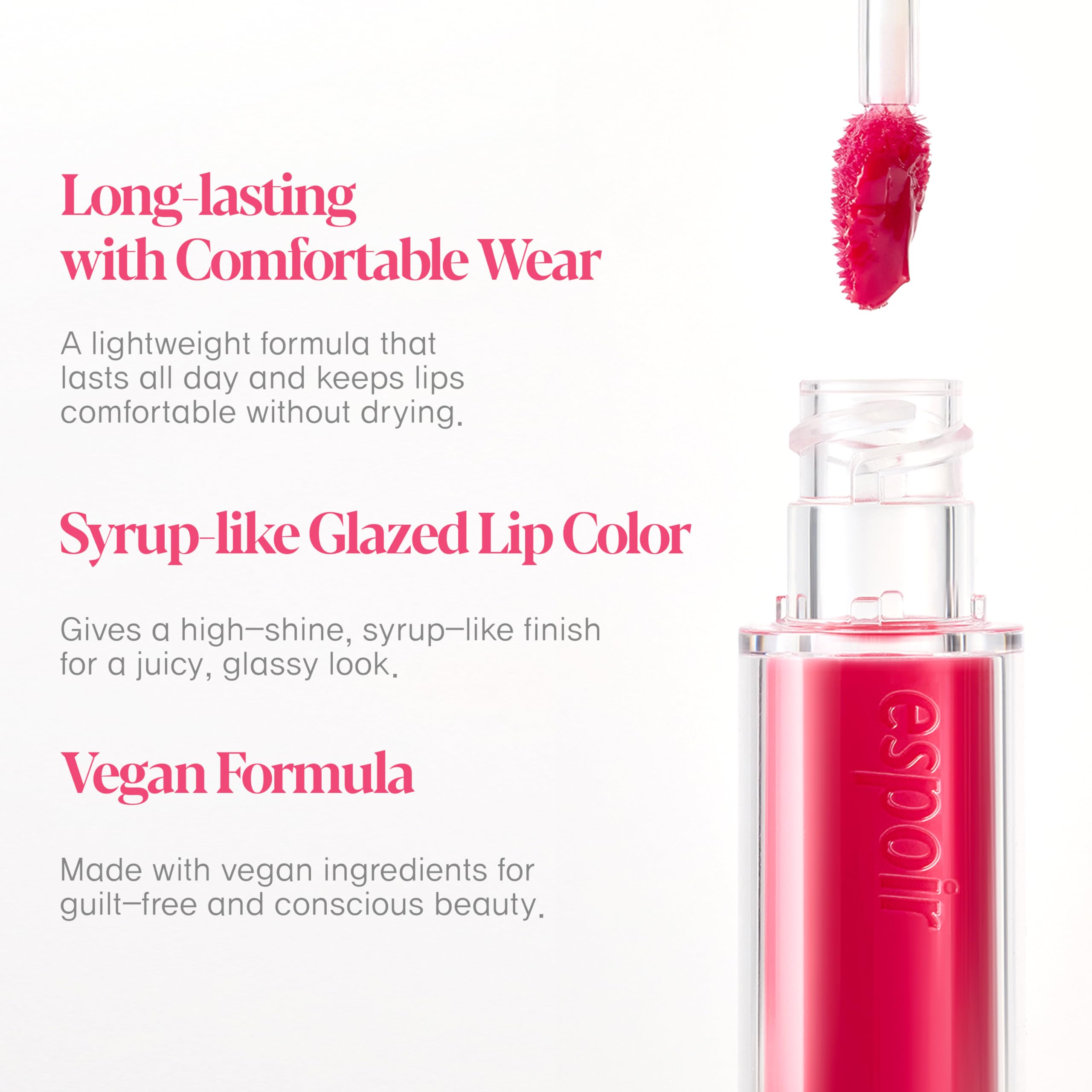 Espoir Couture Lip Tint Glaze #3 Chillin' Chillin' | Juicy, Non-Sticky Lip Stain (0.14 oz)