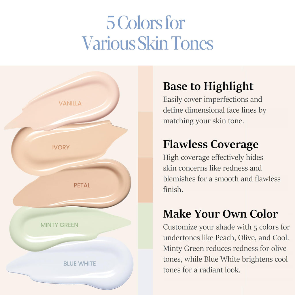 Espoir Easy Blending Concealer #4 Minty Green – Seamless Coverage & Easy Blend for Daily Use