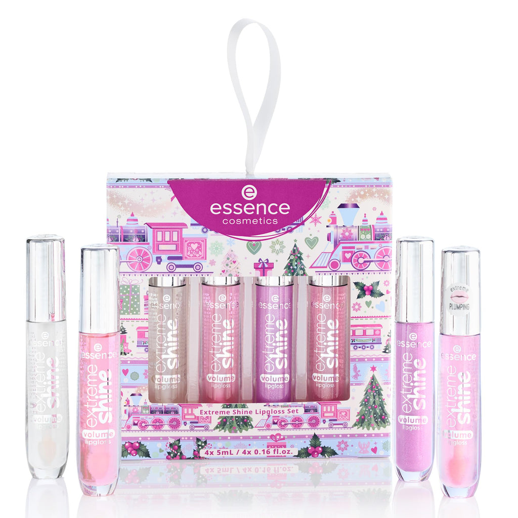essence Extreme Shine Lip Gloss Gift Set — 4 Shades in One Set | Vegan & Cruelty-Free | Stocking Stuffer