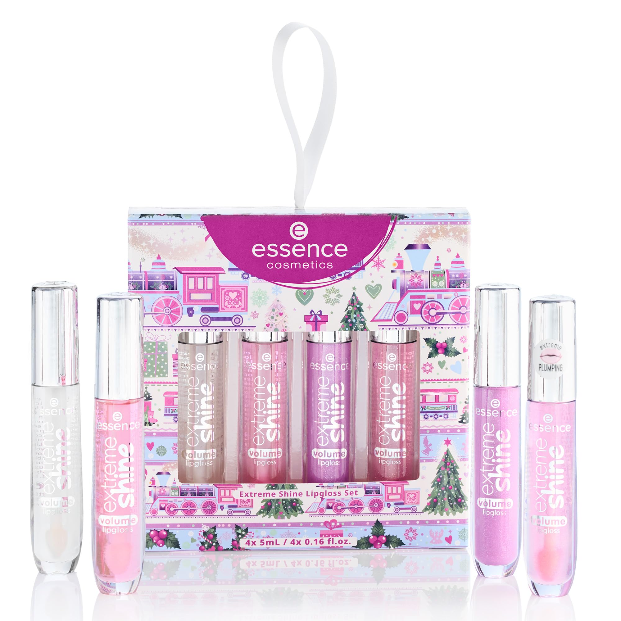 essence Extreme Shine Lip Gloss Gift Set — 4 Shades in One Set | Vegan & Cruelty-Free | Stocking Stuffer