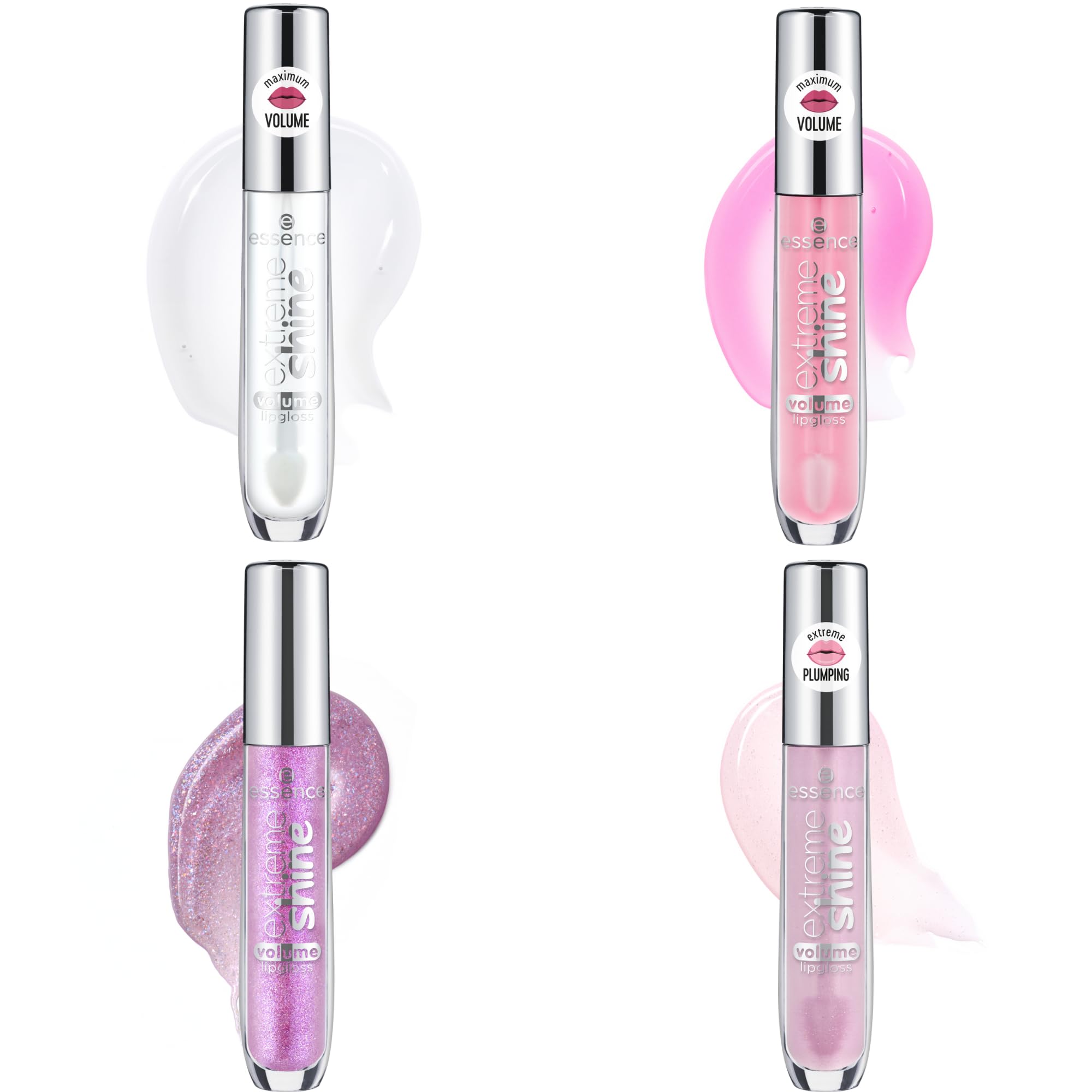 essence Extreme Shine Lip Gloss Gift Set — 4 Shades in One Set | Vegan & Cruelty-Free | Stocking Stuffer
