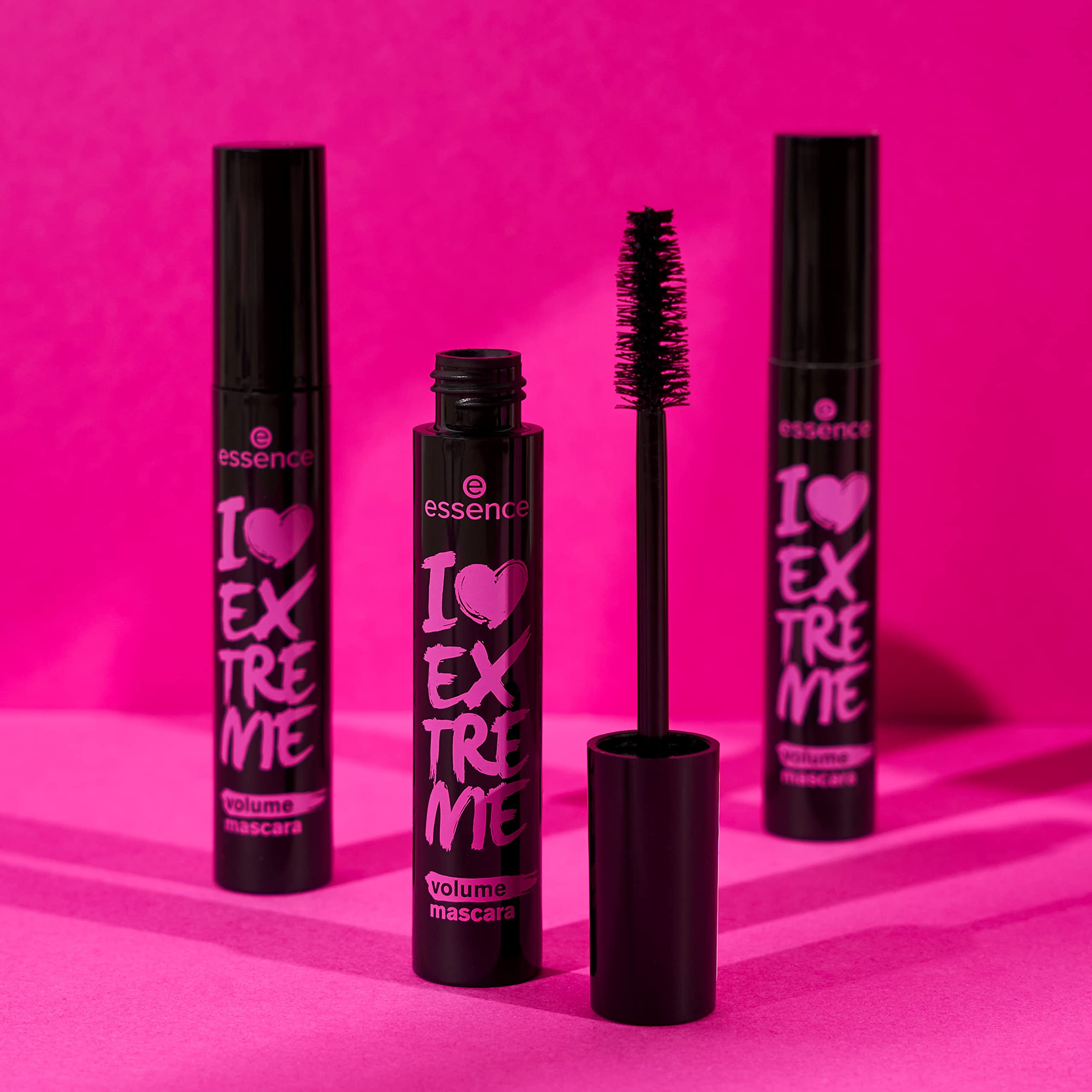 essence | I Love Extreme Volume Mascara (Pack of 3) | Flake-Free, Intense & Dramatic Volume | Vegan & Cruelty-Free