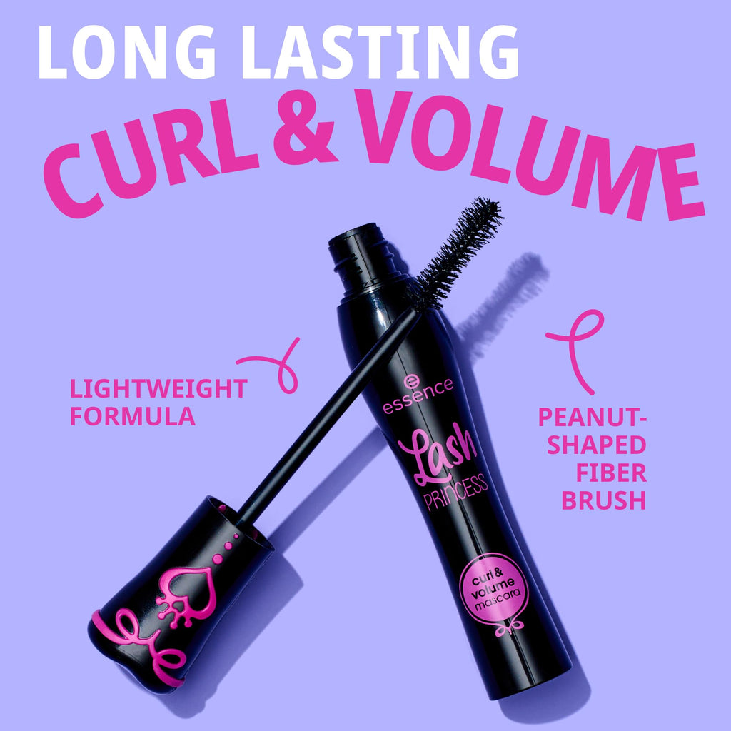 essence Lash Princess Holiday Gift Set – 4 Vegan, Cruelty-Free Mascaras (False Lash Effect, Waterproof, Primer, Curl & Volume)