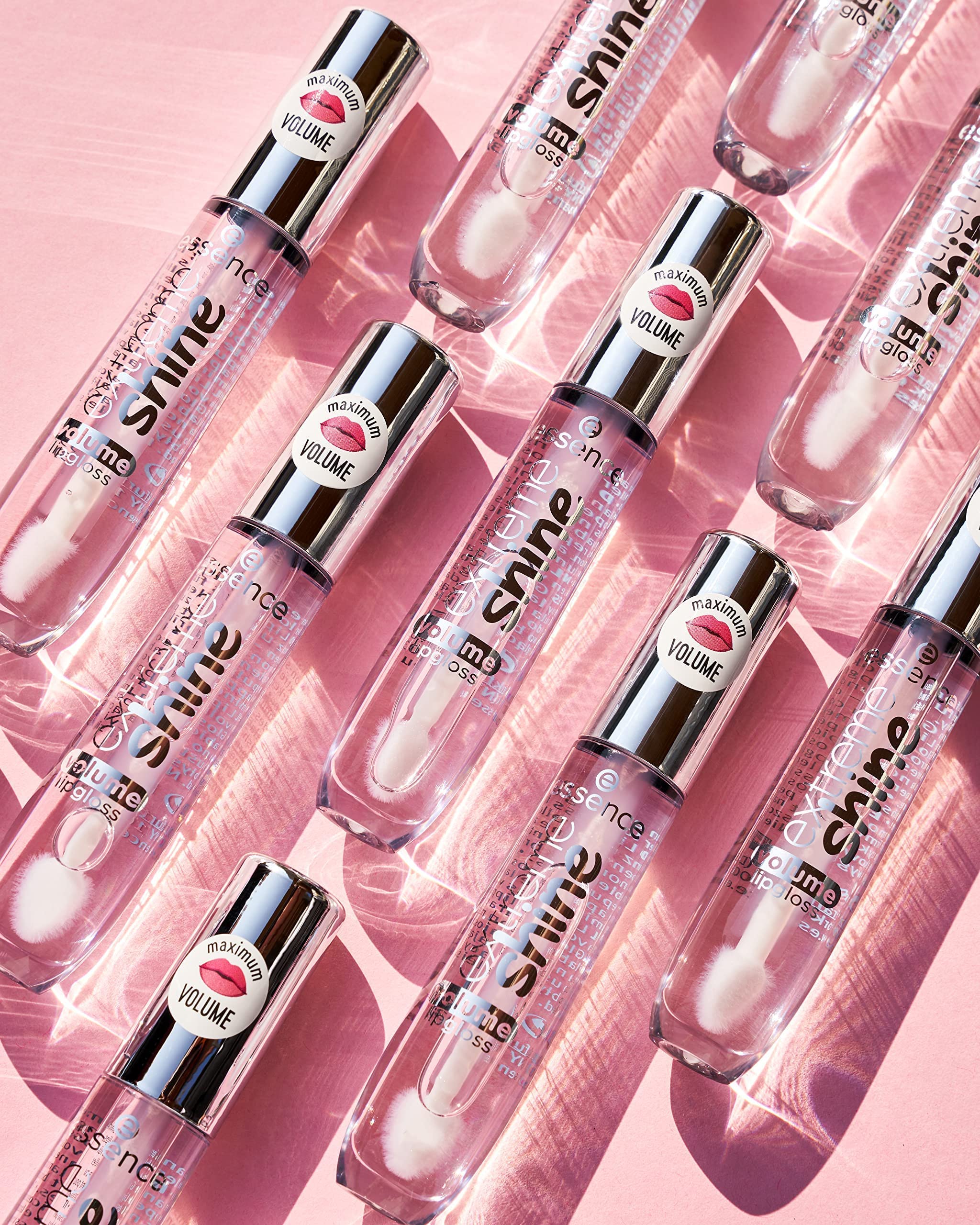Essence 3-Pack Extreme Shine Volume Lip Gloss – High Shine, Non-Sticky, Vegan & Cruelty-Free (Crystal Clear)