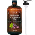 Essentially KateS Grapeseed Oil 16.9 Fl Oz – Pure, Cold-Pressed, Hexane-Free