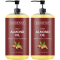 Essentially KateS Sweet Almond Oil – 33.8 Fl Oz (Pack of 2) | 100% Pure & Natural