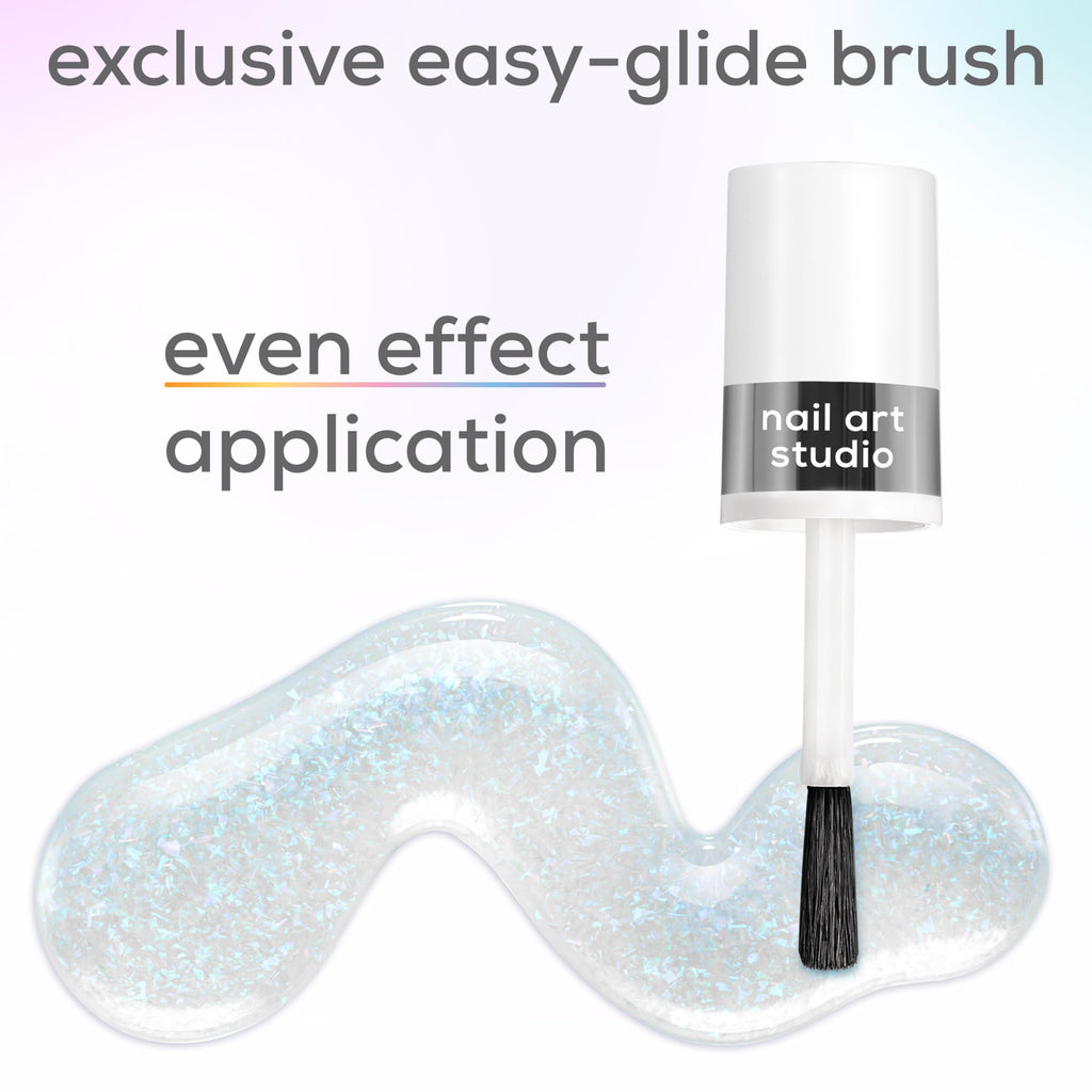 essie Nail Art Studio Special Effects Polish – Bikini Snapped (Riviera Rush Blue Shimmer) 0.46 fl oz