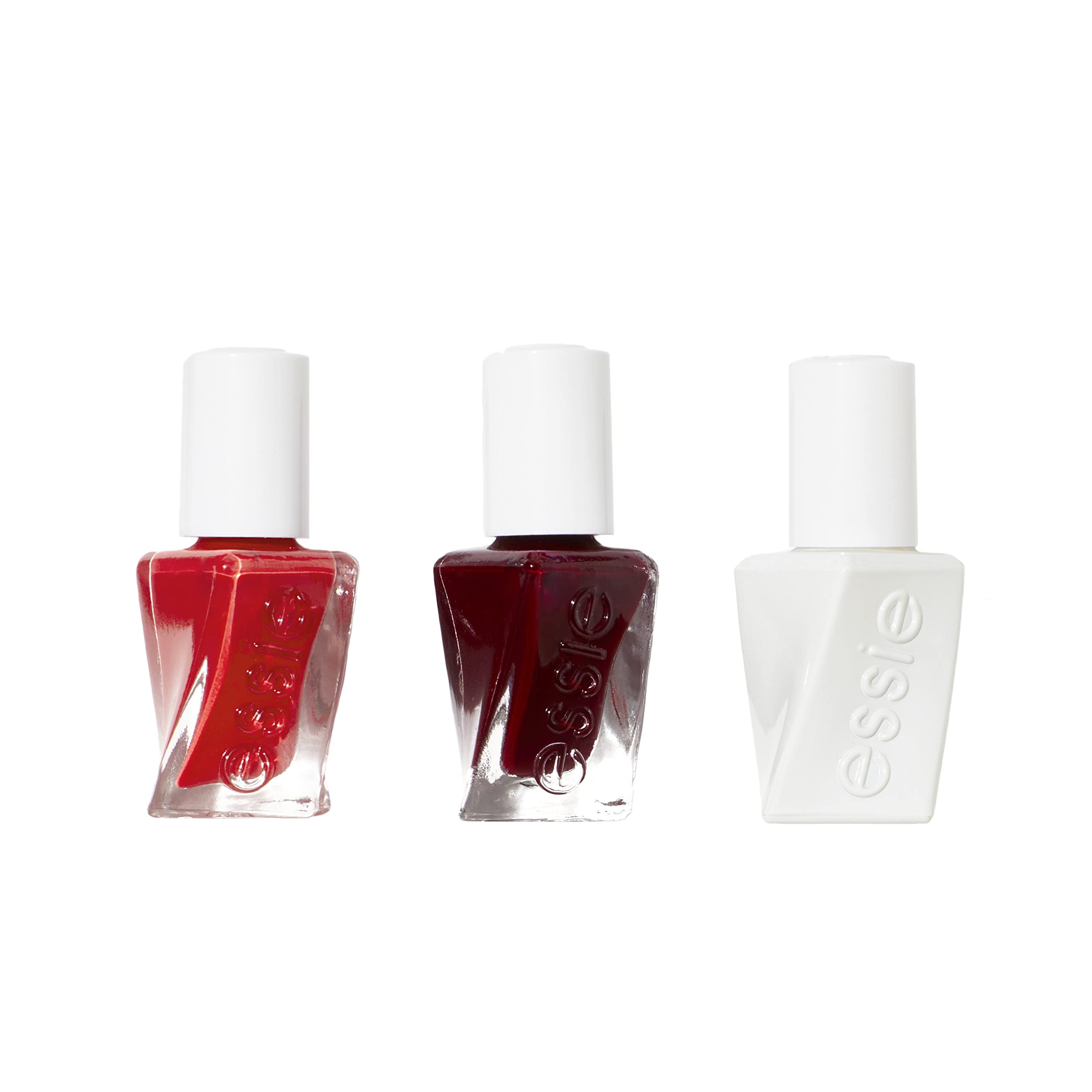 essie Gel Couture Holiday Longwear Nail Polish Set – The Express: Reds That Shine (3-Piece, 8-Free, Vegan)