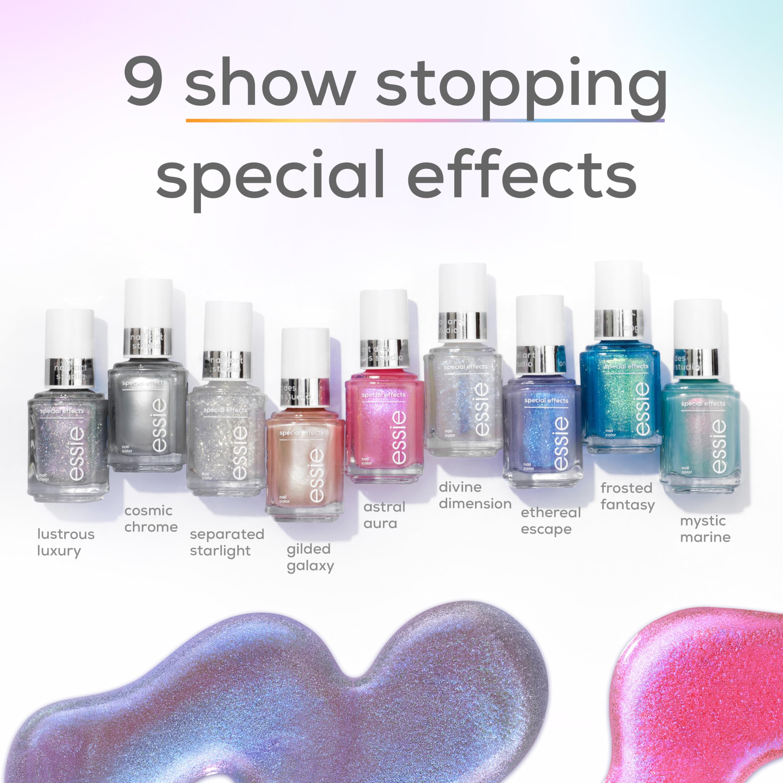 essie Nail Art Studio Special Effects Polish Ethereal Escape Purple Shimmer - Vegan