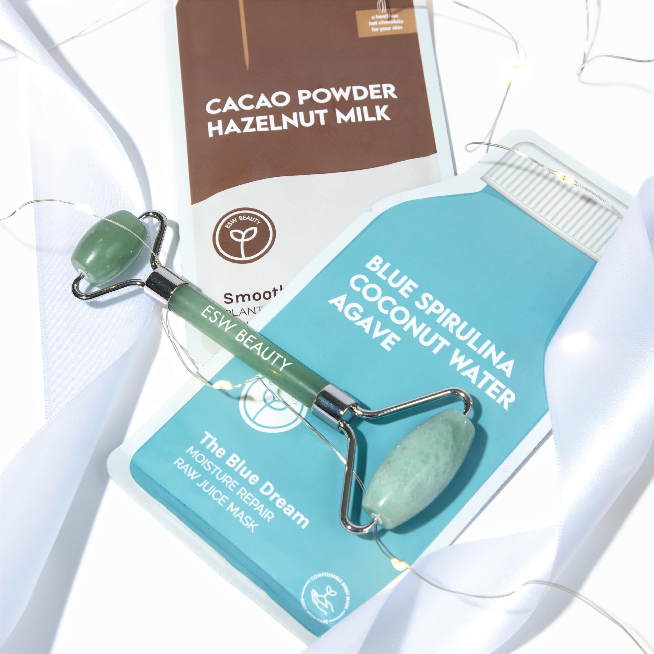 ESW Beauty The Blue Dream – Moisture Repair Raw Juice Face Mask (6-Pack) | Hydration with Blue Spirulina, Coconut Water & Agave