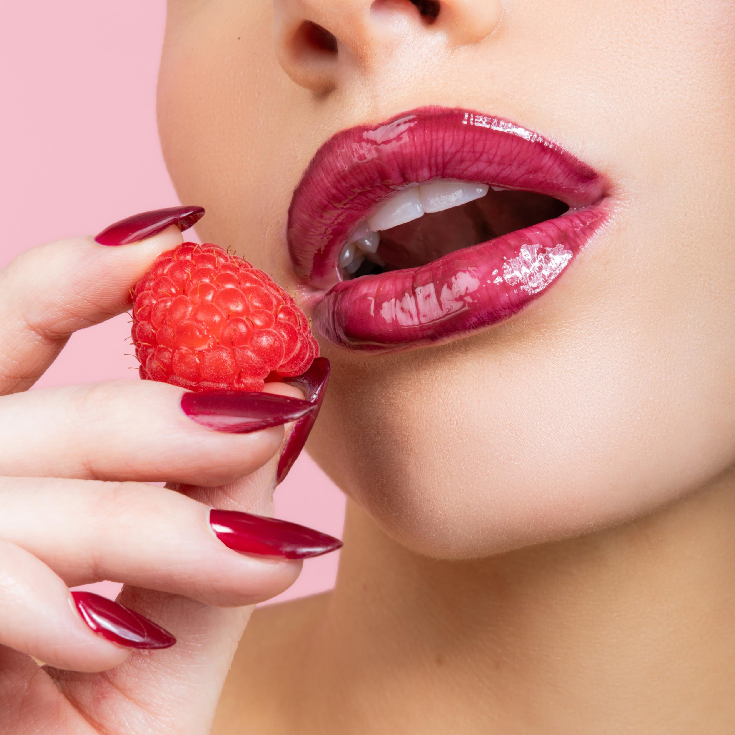 ESW Beauty Raspberry Acai Smoothie Lip Treatment – Deep Hydration, Rich Berry Tint