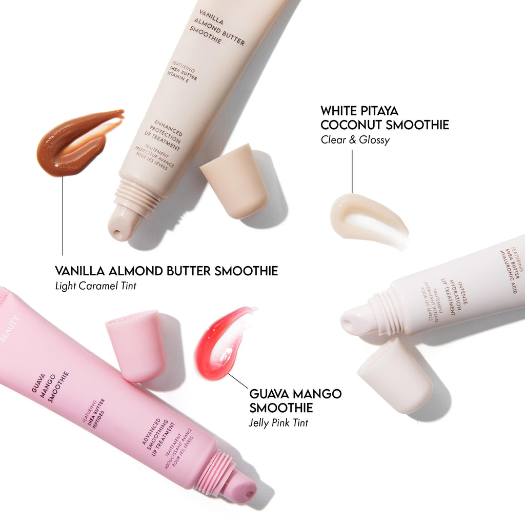 ESW Beauty Smoothie Lip Treatment Set – White Pitaya Coconut, Guava Mango & Vanilla Almond Butter