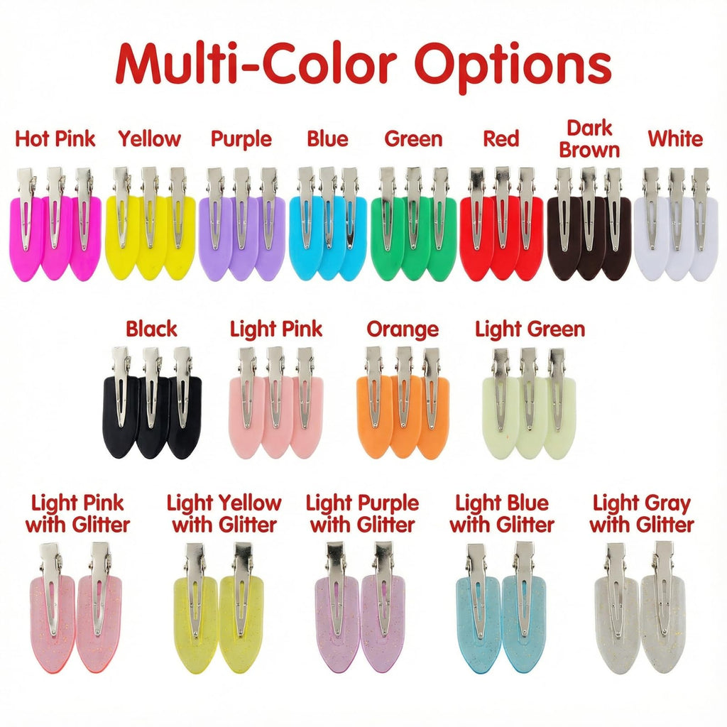 Eswala No Crease Hair Clips – 40Pcs Multicolor Creaseless Clips for Makeup, Bangs & Pin Curls