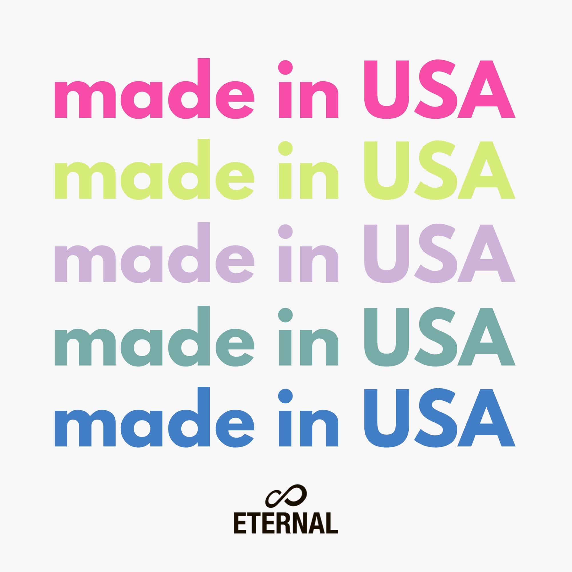 Eternal 5-Color Nail Polish Set – Pink, Green, Blue, Yellow, Purple | Quick-Dry, Non-Toxic, Made in USA