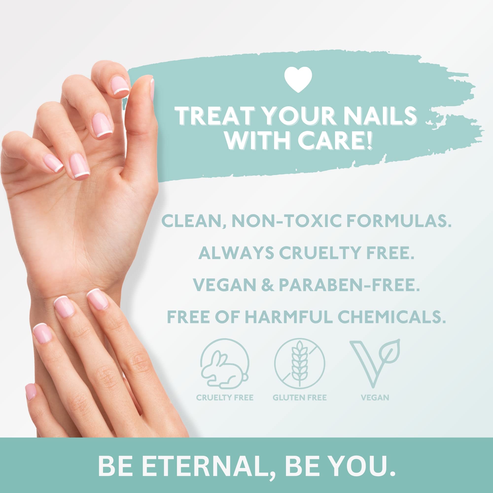 Eternal 5-Color Nail Polish Set – Pink, Green, Blue, Yellow, Purple | Quick-Dry, Non-Toxic, Made in USA