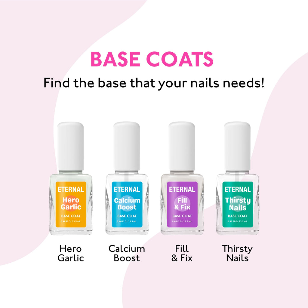 Eternal Garlic Base Coat – Strengthening Nail Base Coat with Garlic Extract