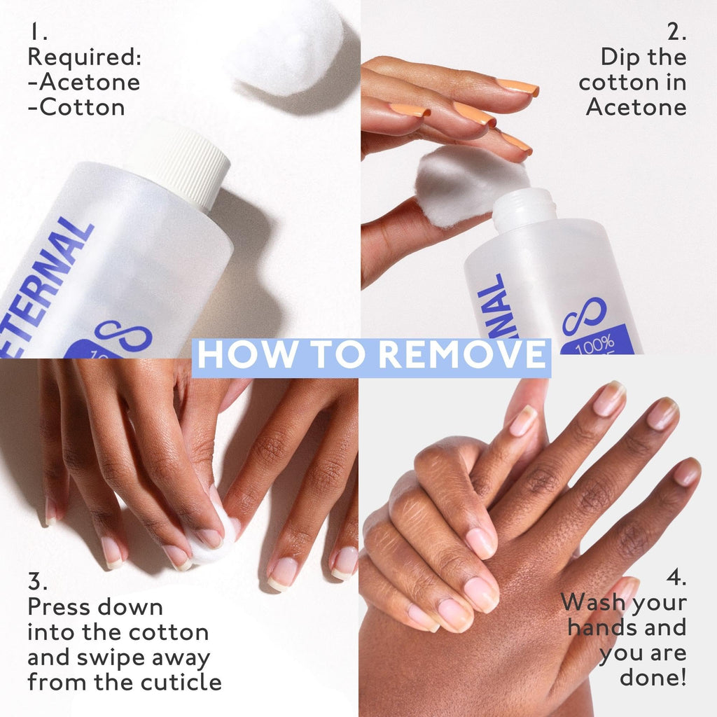 Eternal Gel Polish Remover - 100% Pure Acetone for Nails | 16 Fl Oz
