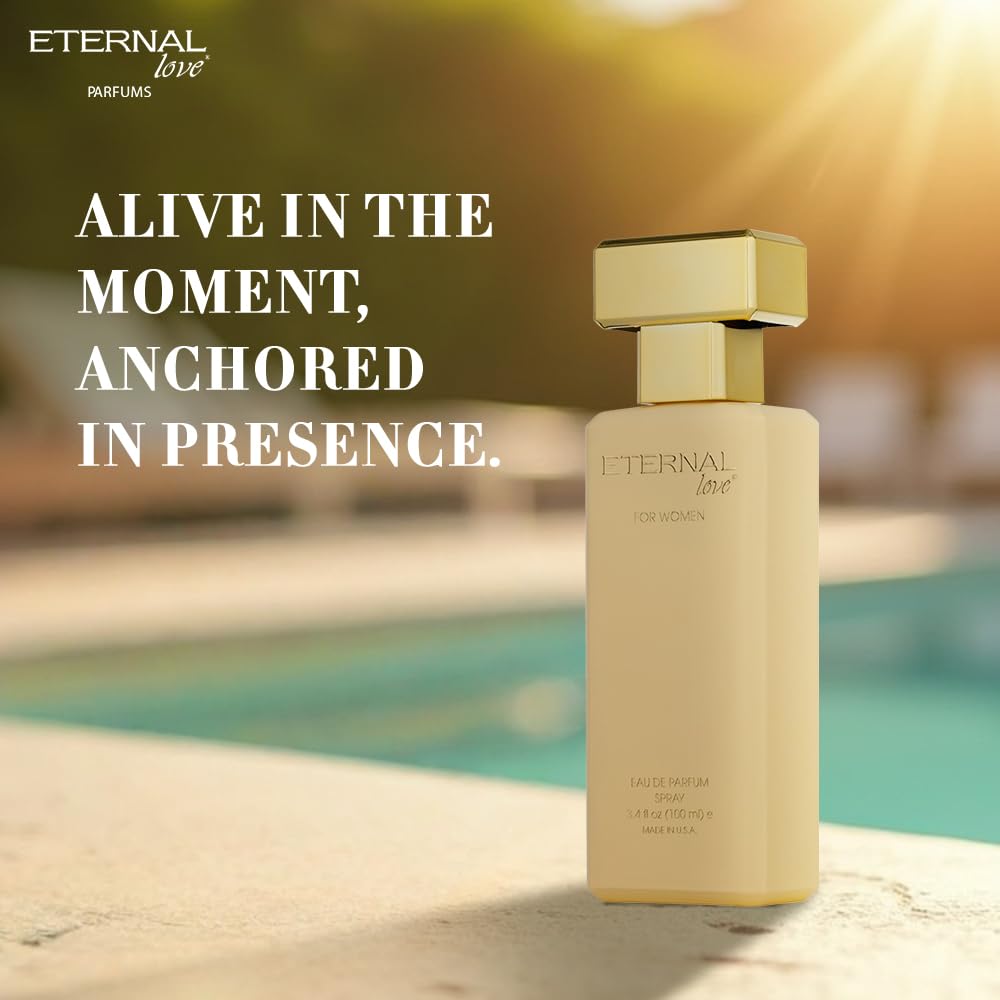 Eternal Love for Women - Long Lasting Floral EDP, 3.4oz - Peach & Sandalwood