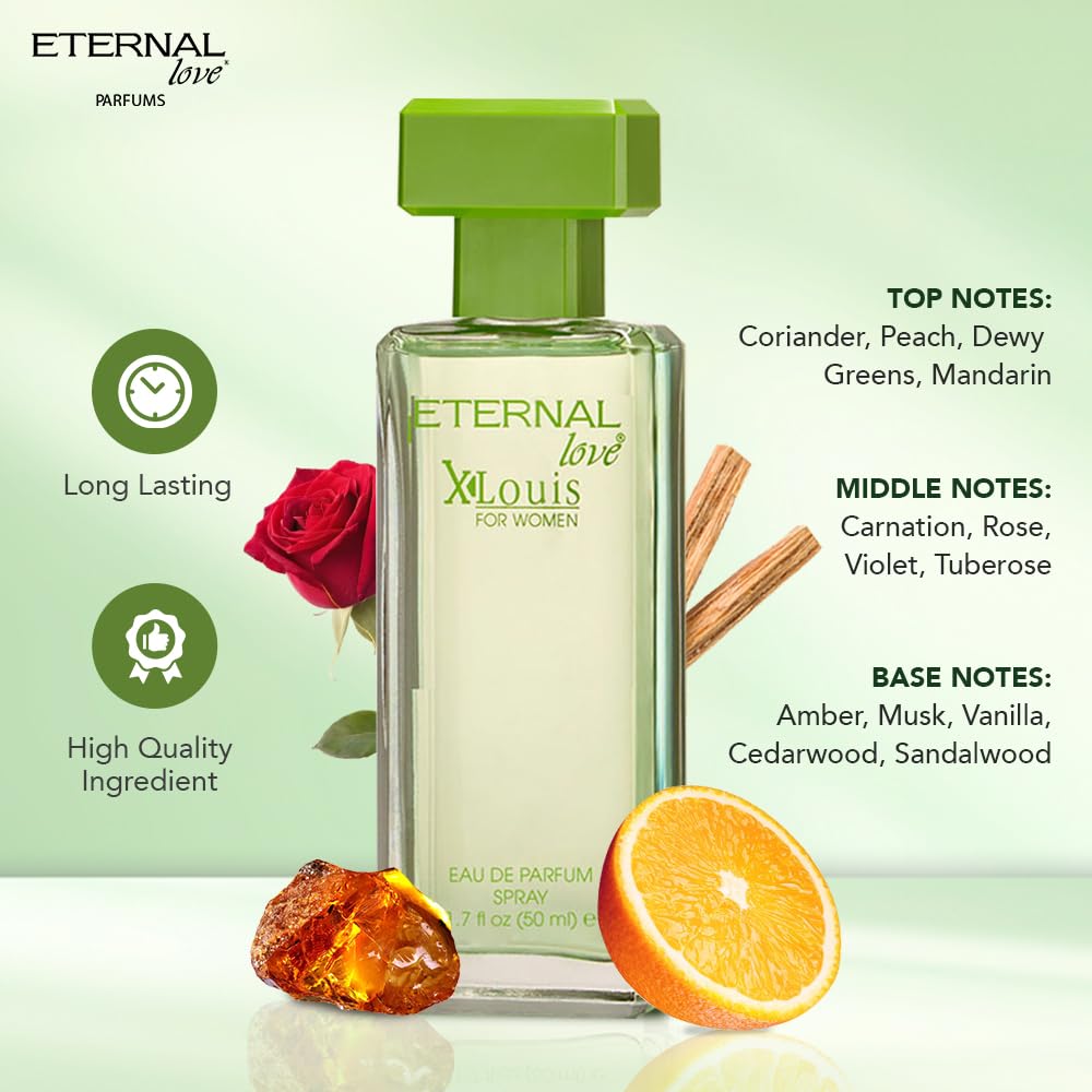 Eternal Love X-Louis for Women - Long Lasting EDP 50ml | Premium Floral Amber Vanilla Scent