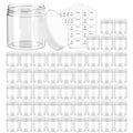 Eternal Moment 50 Pack 4 oz Jars with Clear Lids – BPA-Free PET, Slime Jars, Lotion, Cream, Makeup Storage