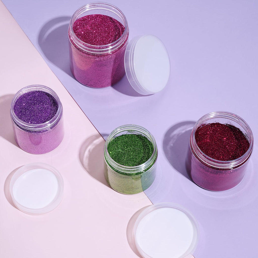 Eternal Moment 50 Pack 4 oz Jars with Clear Lids – BPA-Free PET, Slime Jars, Lotion, Cream, Makeup Storage