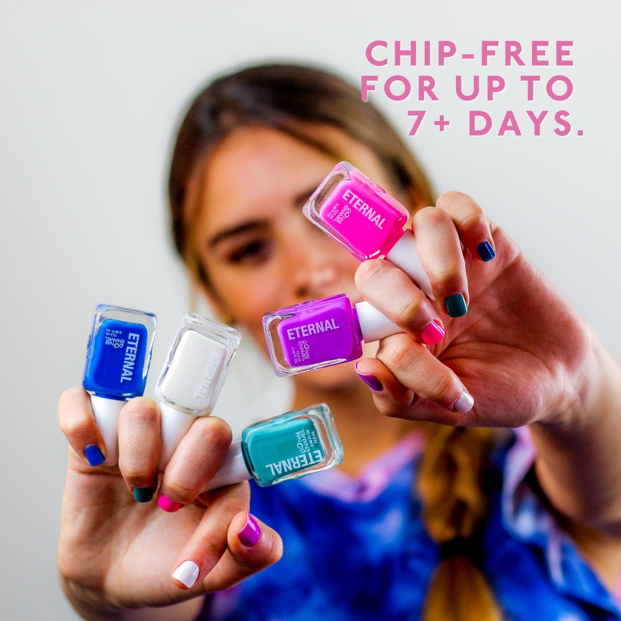 Eternal Nail Polish Set — 5-Piece Tie-Dye Kit, Long-Lasting, Quick-Dry, Cruelty-Free, Made in USA