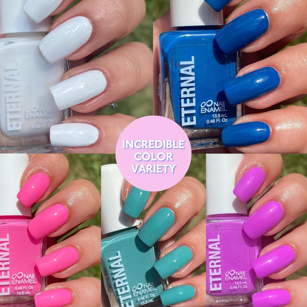 Eternal Nail Polish Set — 5-Piece Tie-Dye Kit, Long-Lasting, Quick-Dry, Cruelty-Free, Made in USA