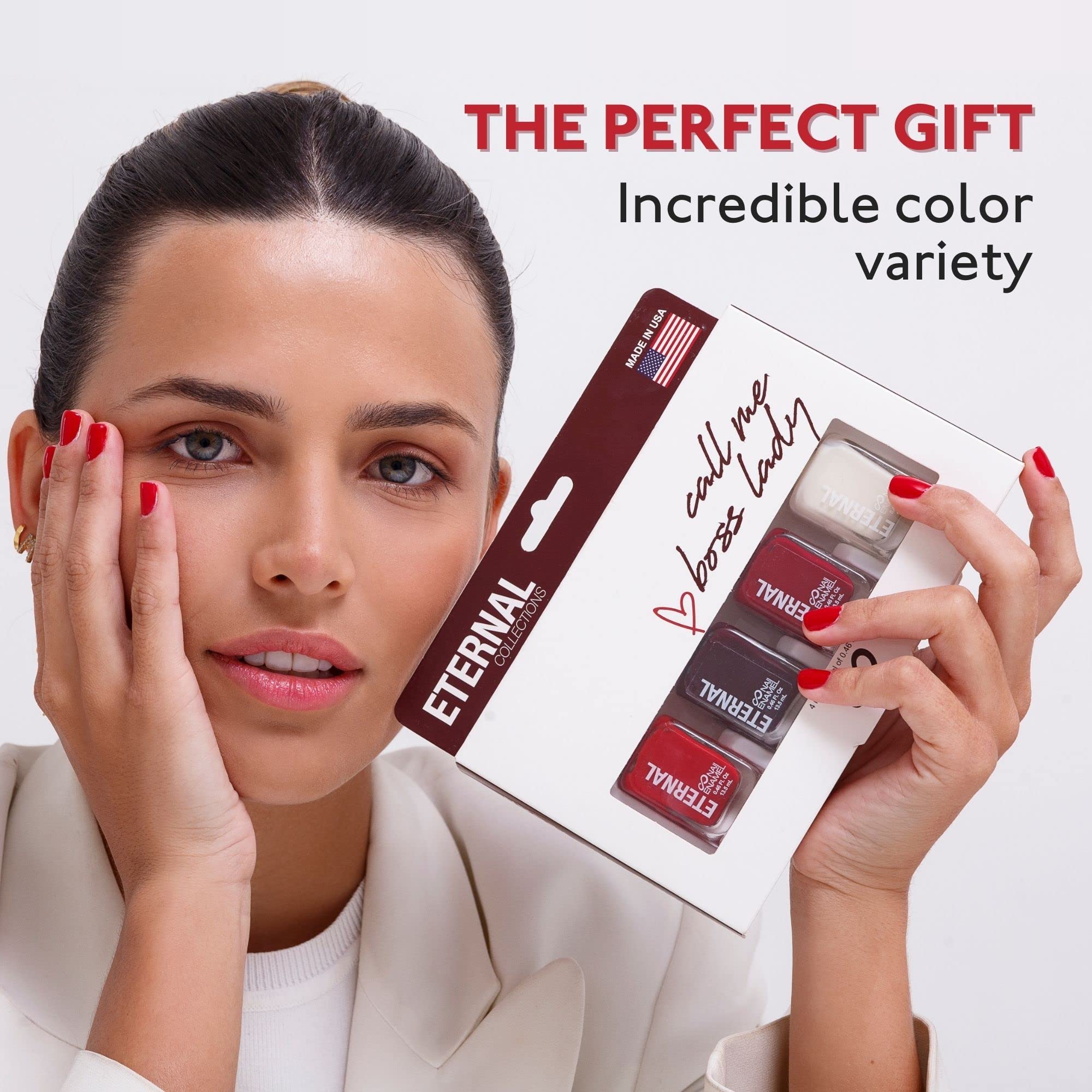 Eternal Nail Polish Set 4-Piece Kit – Call Me Boss Lady | Quick Dry, Long Lasting, Cruelty Free, Made in USA