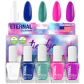 Eternal Nail Polish Set — 5-Piece Tie-Dye Kit, Long-Lasting, Quick-Dry, Cruelty-Free, Made in USA