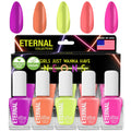 Eternal Neon Nail Polish Set for Women – 5 Bold Neons, Quick Dry, Made in USA
