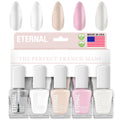 Eternal White Nail Polish Set – OH LA LA (5-Piece), Non-Toxic, Quick-Dry, Made in USA