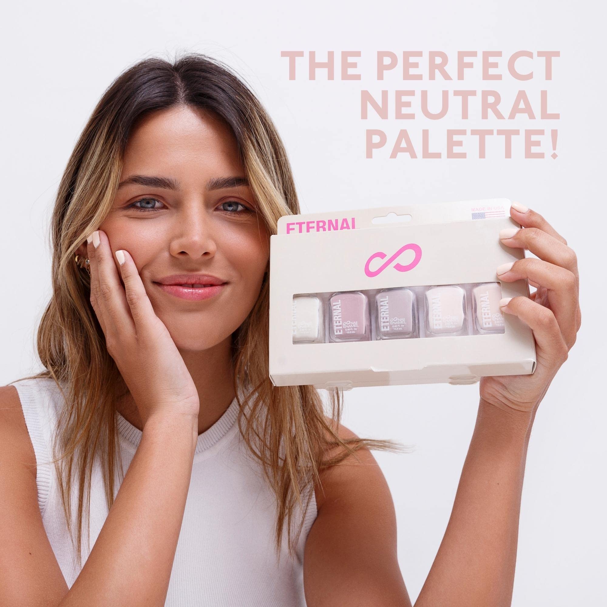 Eternal Pastel Nail Polish Set – Classic Me (Set of 5, 13.5 mL each) Made in USA