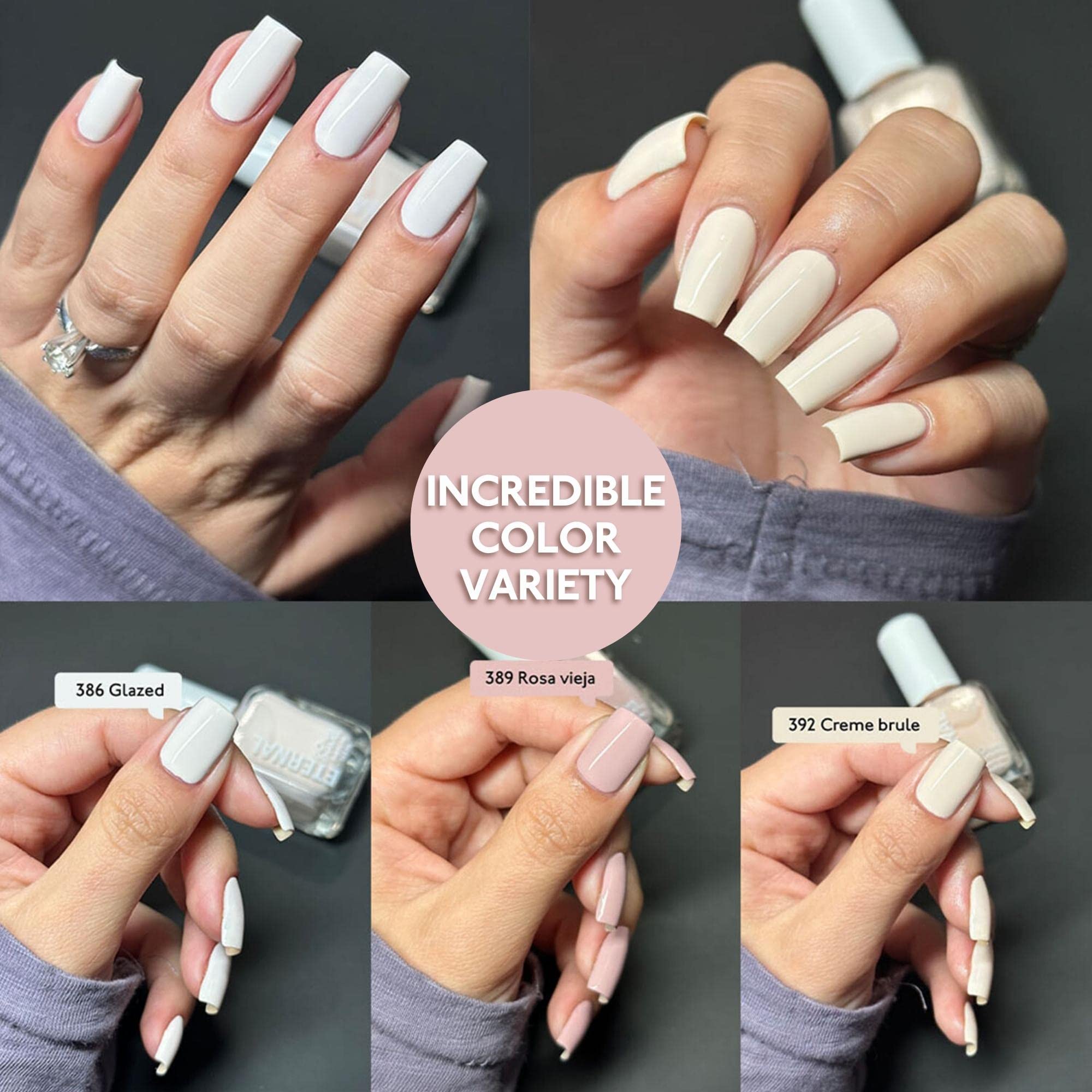 Eternal Pastel Nail Polish Set – Classic Me (Set of 5, 13.5 mL each) Made in USA