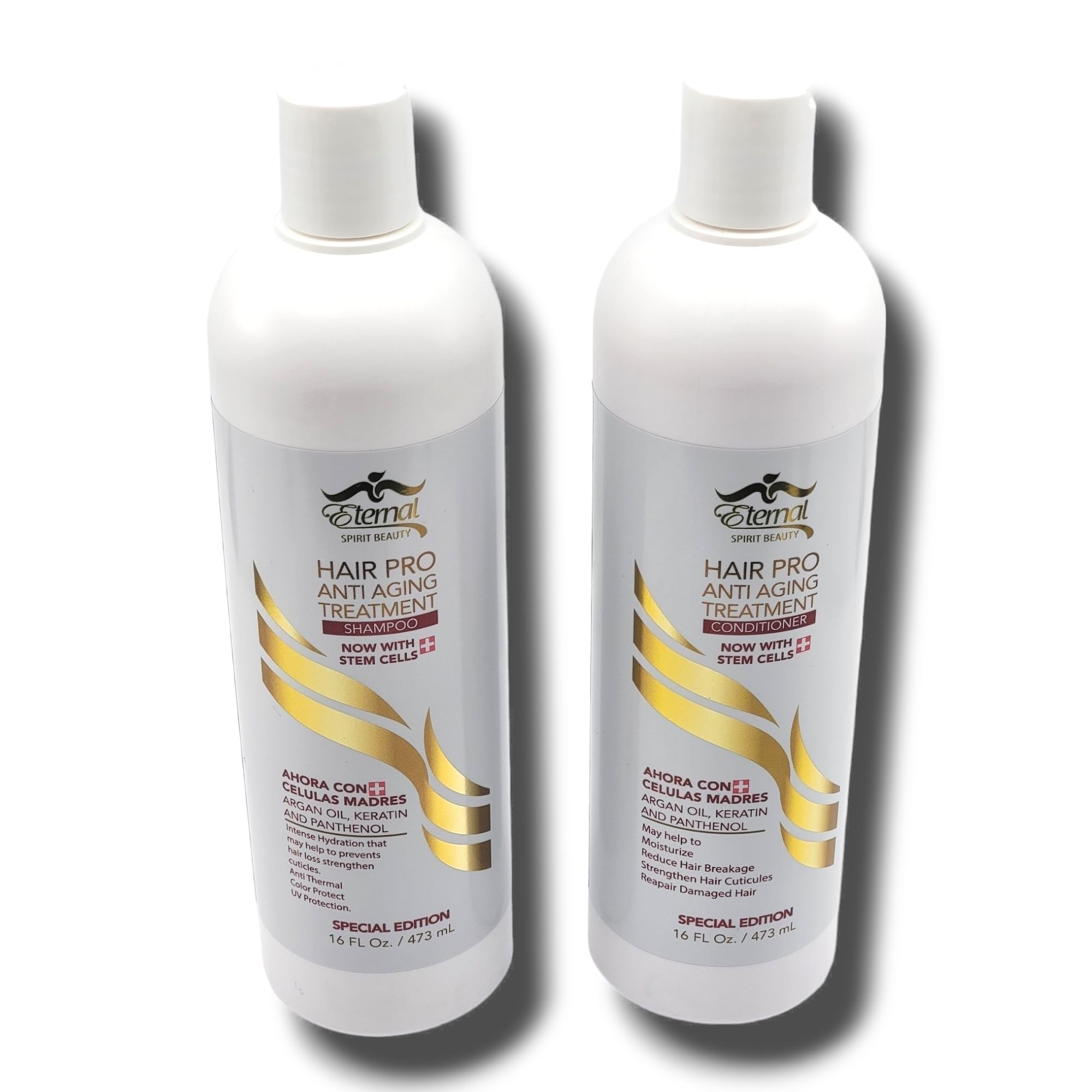 Eternal Spirit Hair Pro Anti Aging Shampoo & Conditioner Bundle with Stem Cells