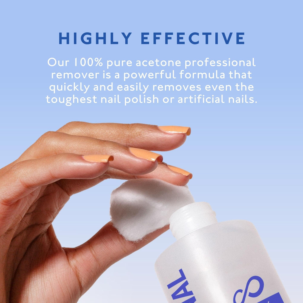 Eternal Gel Polish Remover - 100% Pure Acetone for Nails | 16 Fl Oz