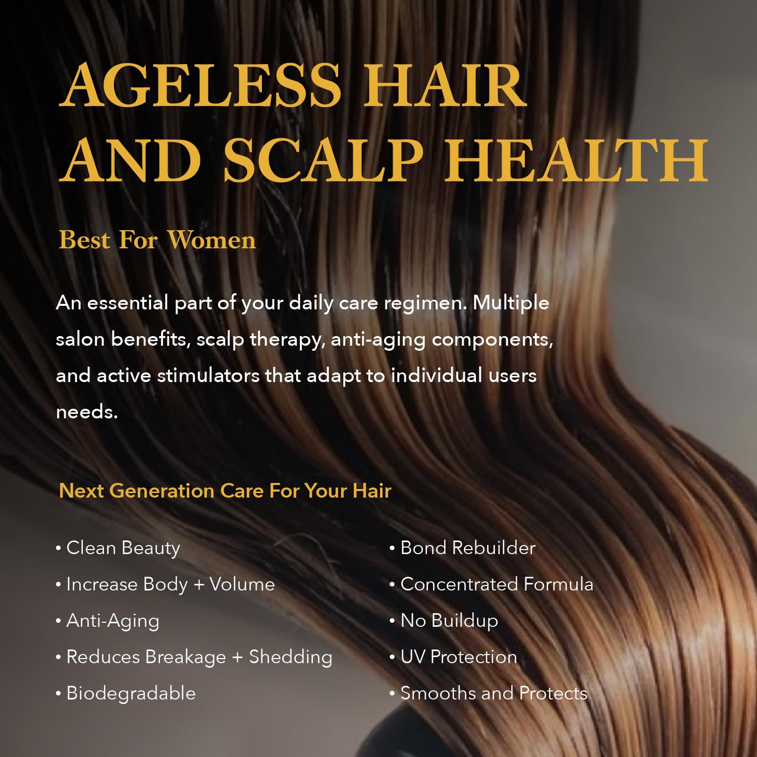 Ethica Beauty Ageless Daily Leave-In Scalp & Hair Growth Treatment for Women – 6 oz