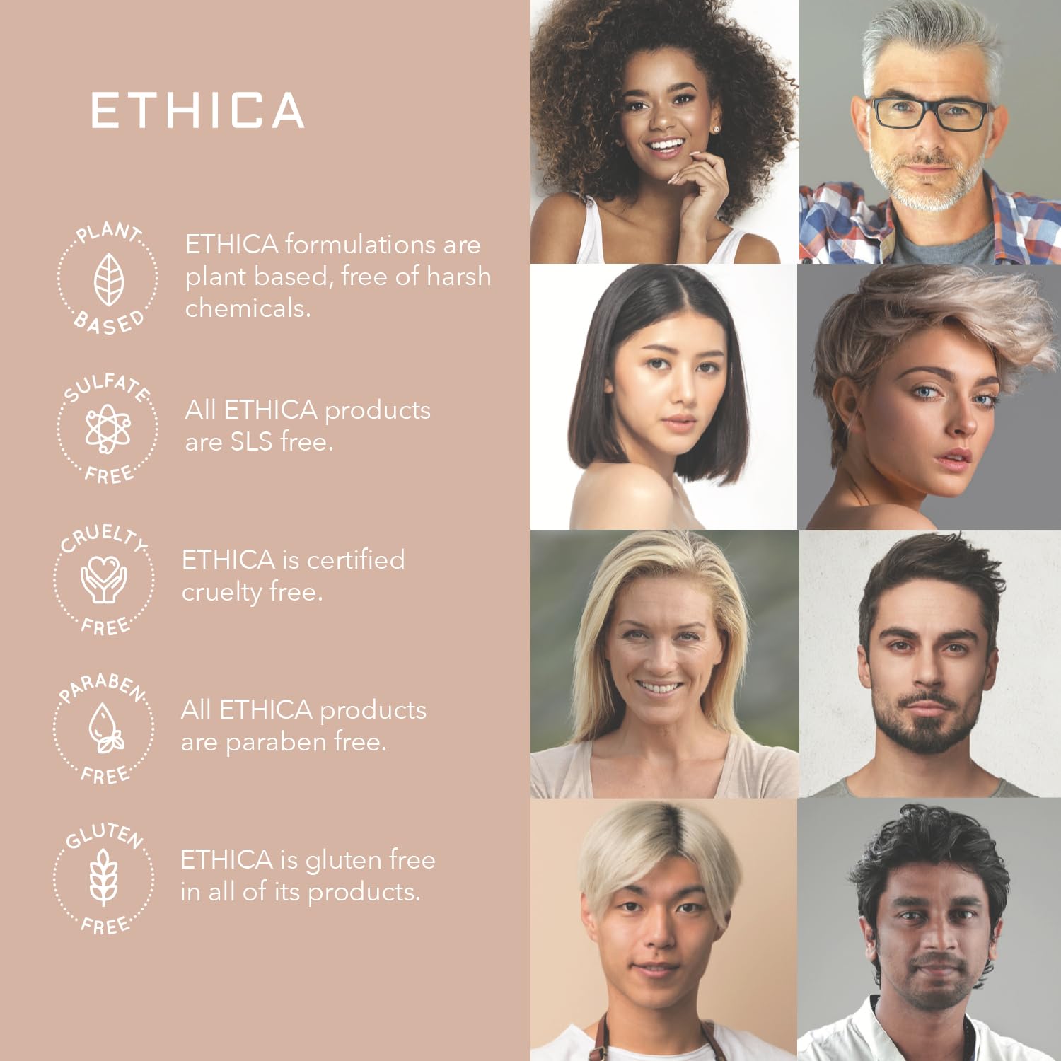 Ethica Beauty Shampoo & Conditioner — Clarifying & Deep Conditioning (32 Oz)