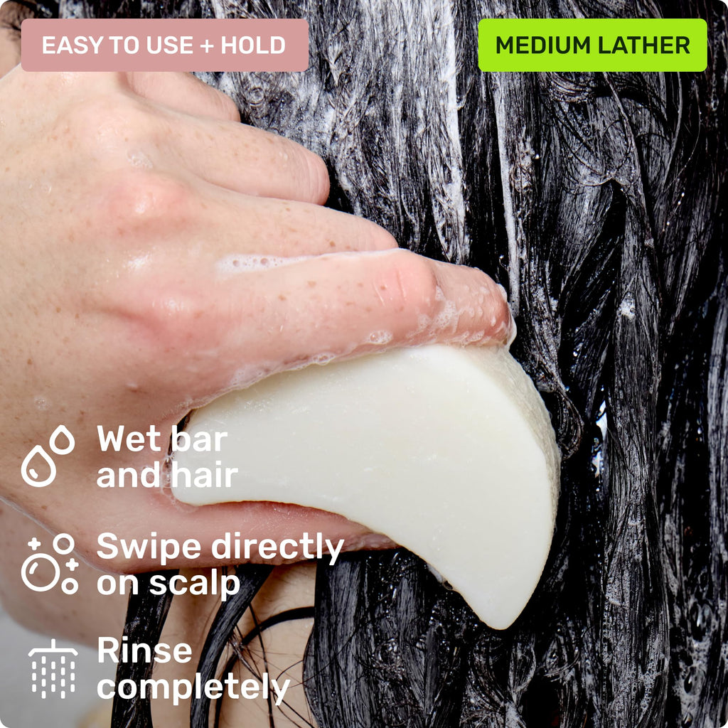 Ethique Gentle Unscented Shampoo Bar with Cocoa Butter | Plastic-Free, Vegan, Cruelty-Free, 3.88 oz