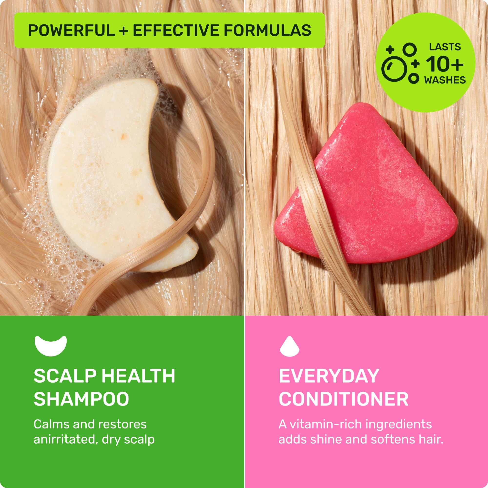 Ethique Beauty Mini Sampler: Scalp Health Shampoo & Everyday Shine Conditioner — Travel Size